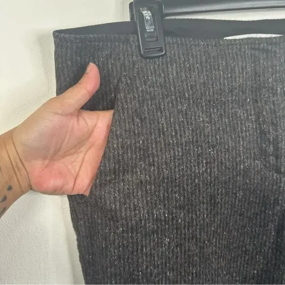 Veronica Beard Size 10 Dark Gray Donegal Tweed Wool Silk Blend Pants Slacks
